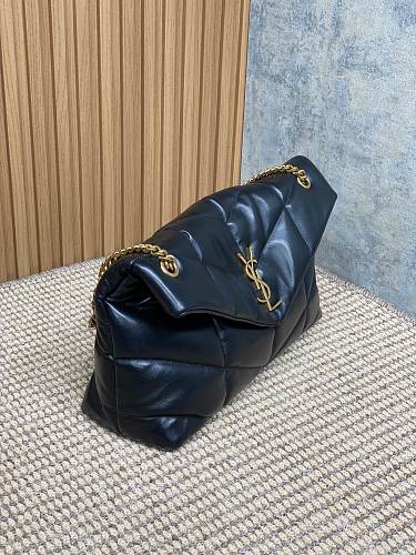 Saint Laurent (YSL) Black Puffer Shoulder Bag