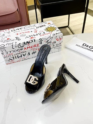 Dolce & Gabbana DG Logo heeled mule sandals