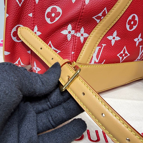 Louis Vuitton Christopher MM Backpack Red Monogram Canvas