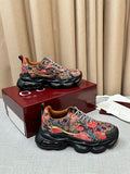 Gucci Multicolor Tapestry Print Chunky Platform Sneakers