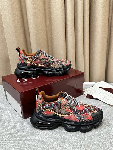 Gucci Multicolor Tapestry Print Chunky Platform Sneakers