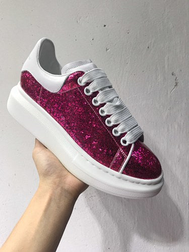 Alexander McQueen Oversized Glitter Sneakers