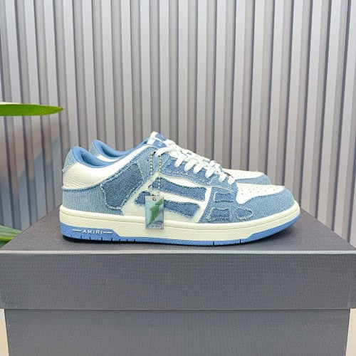 AMIRI Skel Top Low Denim Sneakers