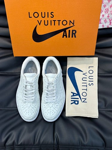 Louis Vuitton x Nike Air Force 1 Low “Triple White” Monogram sneakers