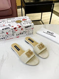 Dolce & Gabbana DG Logo slide sandals