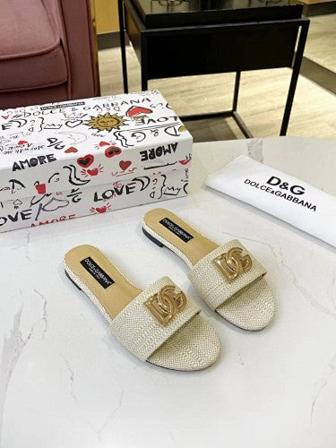 Dolce & Gabbana DG Logo slide sandals