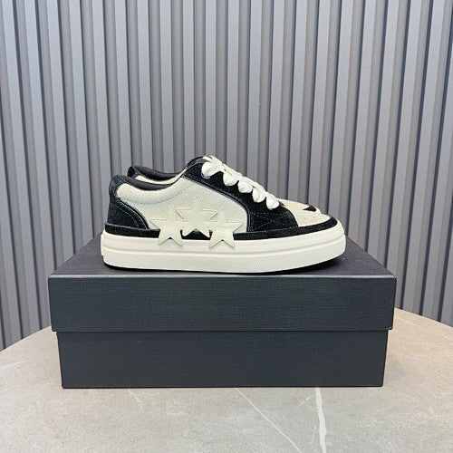 Amiri Skel Top Low Sneakers – Black & White