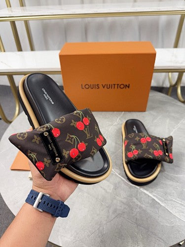 Louis Vuitton Monogram Cherry Slide Sandals
