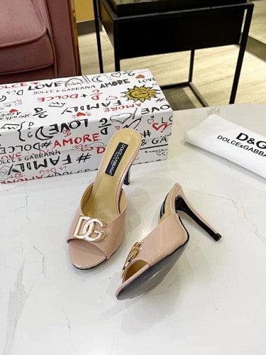 Dolce & Gabbana DG Logo heeled mule sandals