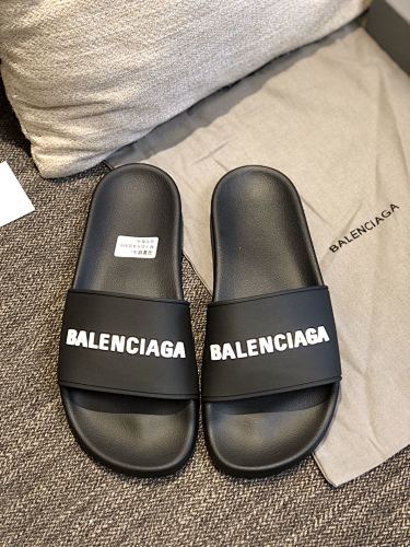 Balenciaga Logo Pool Slide Sandals