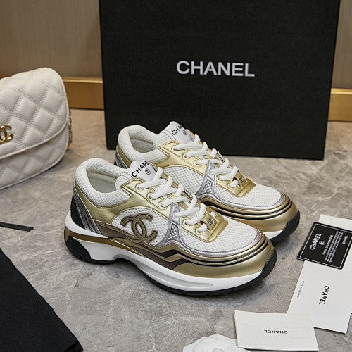 Chanel CC Logo Retro Runner Sneakers