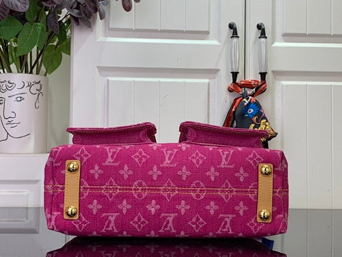 Louis Vuitton Baggy PM Monogram Denim Fuchsia