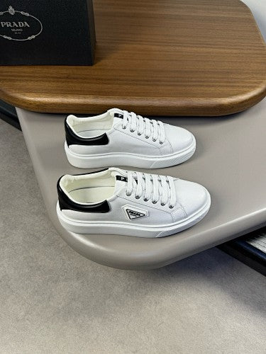 Prada Downtown Leather Platform Sneakers
