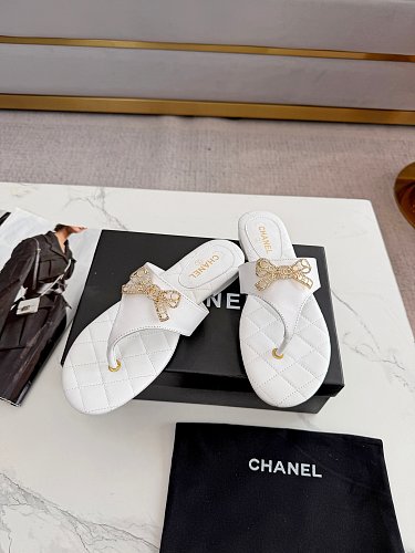 Chanel Quilted Thong Sandals