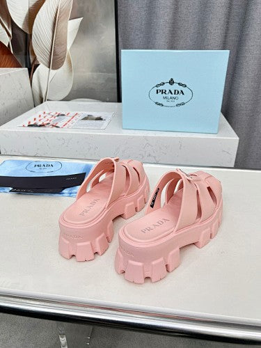 Prada Monolith Fisherman Platform Mule Sandals