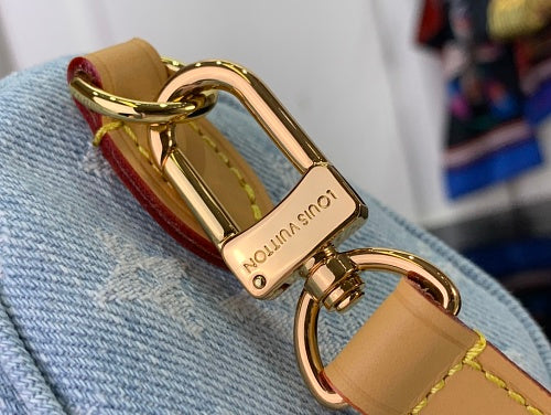 Louis Vuitton Nano Speedy Sky Blue Monogram Denim