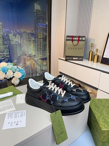 Gucci GG Multicolor Embroidered Platform Sneakers