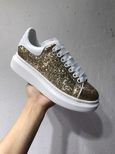 Alexander McQueen Oversized Glitter Sneakers