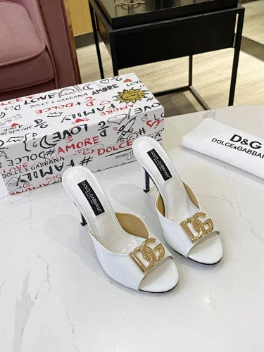 Dolce & Gabbana DG Logo heeled mule sandals