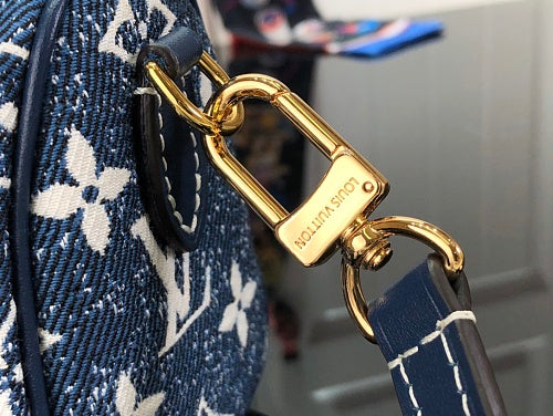 Louis Vuitton Nano Speedy Blue Monogram Denim
