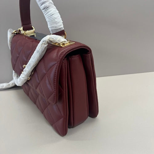 Chanel Burgundy Quilted Flap Bag