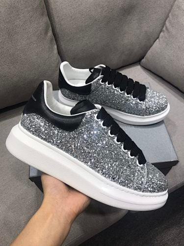 Alexander McQueen Oversized Glitter Sneakers