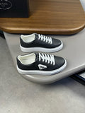 Prada Downtown Leather Platform Sneakers