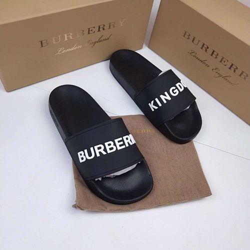 Burberry Kingdom Logo Pool Slide Sandals