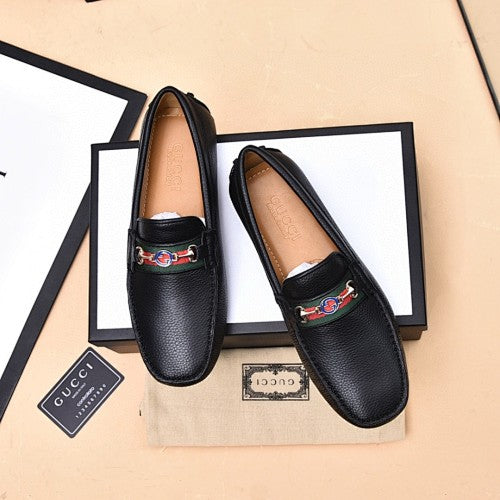 Gucci Horsebit Leather Driver Loafers