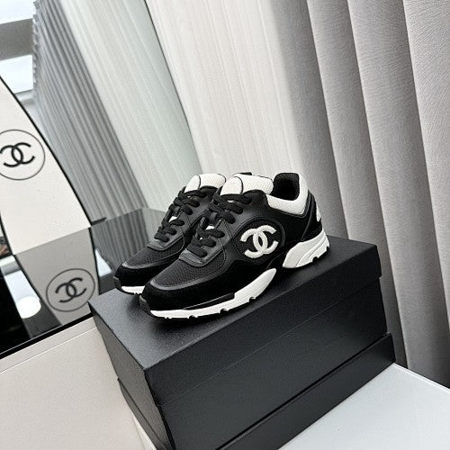 Chanel CC Mesh & Suede Chunky Sneakers