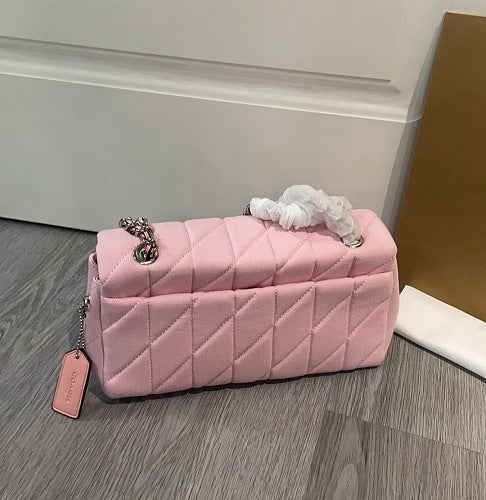 Coach Pink Quilted Tabby Shoulder Bag