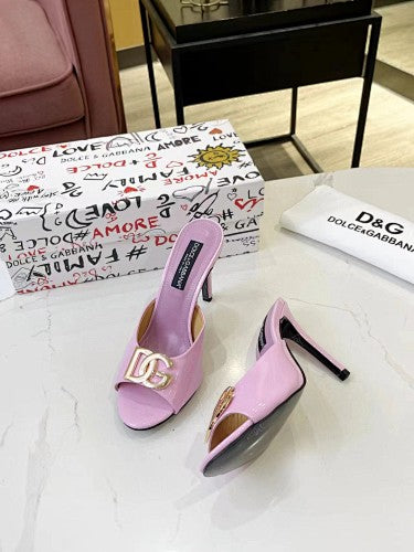 Dolce & Gabbana DG Logo heeled mule sandals