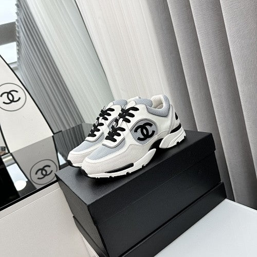 Chanel CC Mesh & Suede Chunky Sneakers