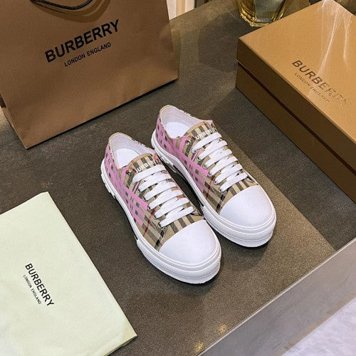 Burberry Vintage Check Low-Top Platform Sneakers