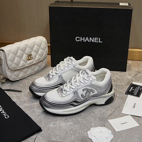 Chanel CC Logo Retro Runner Sneakers