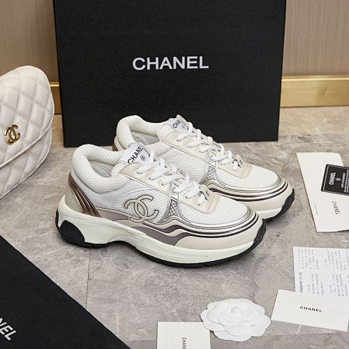 Chanel CC Logo Retro Runner Sneakers