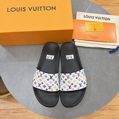 Louis Vuitton Multicolor Monogram Slide Sandals