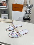 Louis Vuitton Multicolor Monogram Flat Slide Sandals