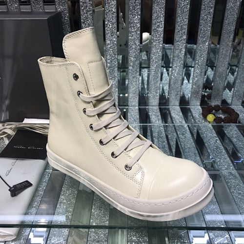 Rick Owens leather high-top sneakers