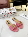 Dolce & Gabbana DG Logo slide sandals