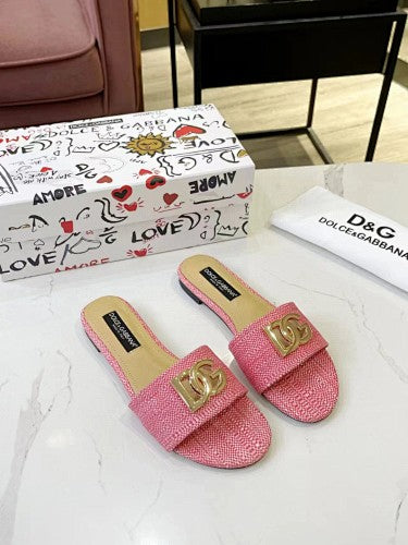 Dolce & Gabbana DG Logo slide sandals