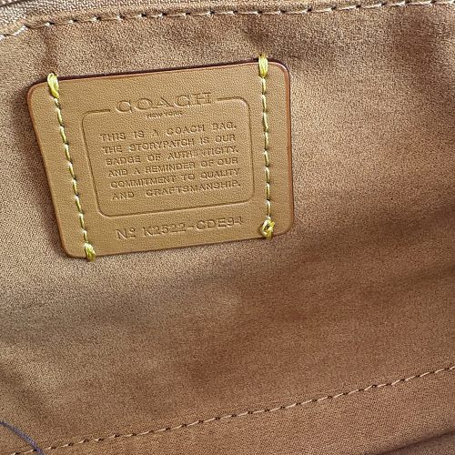 Coach Blue Denim Signature Jacquard Barrel/Satchel Bag