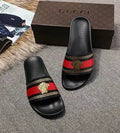 Versace Medusa Greca Web Stripe Pool Slide Sandals