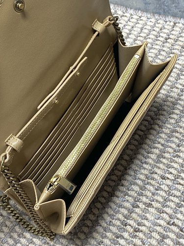 Saint Laurent (YSL) Monogram Wallet on Chain