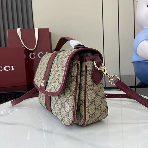 Gucci Ophidia GG Supreme Top-Handle Shoulder Bag