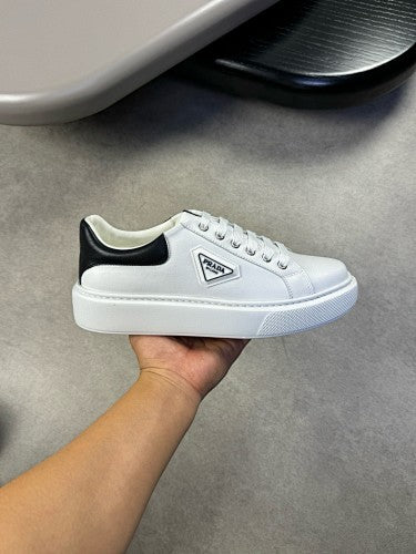 Prada Downtown Leather Platform Sneakers