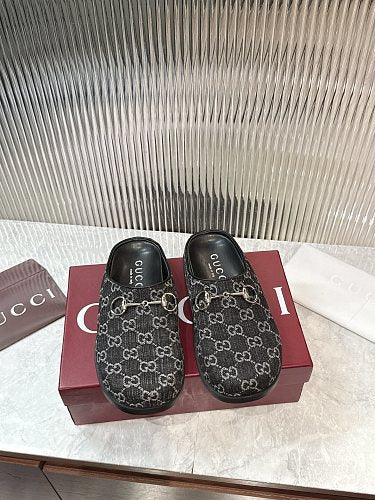 Gucci GG Monogram Horsebit Mule Clog