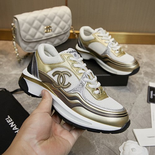Chanel CC Logo Retro Runner Sneakers