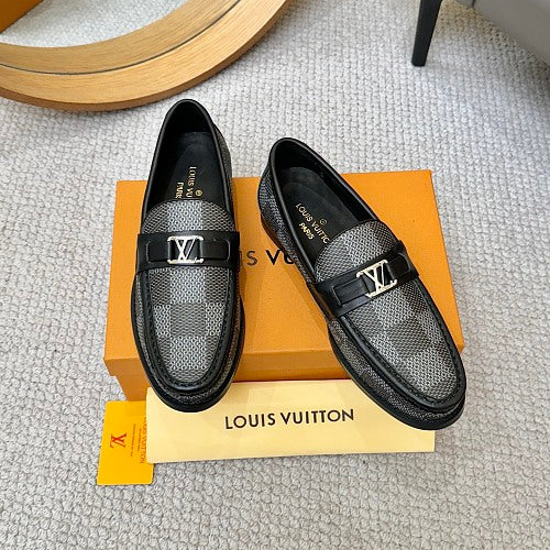 Louis Vuitton LV Initials Damier Graphite Loafers
