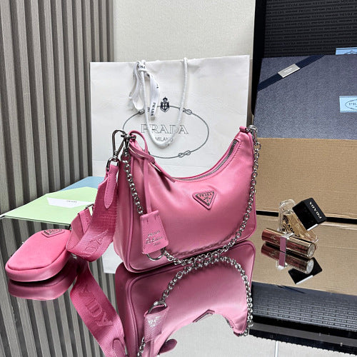 Prada Pink Re-Edition 2005 Re-Nylon Shoulder Bag